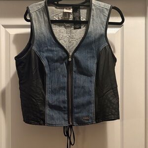 Harley-Davidson Blue and Black Vest